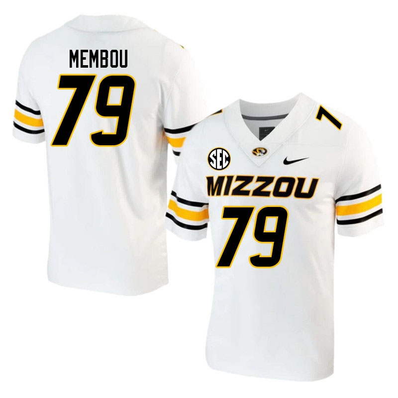 Men #79 Armand Membou Missouri Tigers College 2023 Football Stitched Jerseys Sale-White
